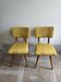Teak, yellow, Danish dining chairs