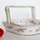 Ceramic basket of Martres Tolosane, hand painted