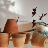 5 pots ancien en terre cuite