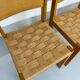 4 chaises bois et corde design Robert et Trix Haussmann  Dietiker vintage