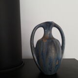 Vase Art Nouveau en céramique & grès flammé Pierrefonds