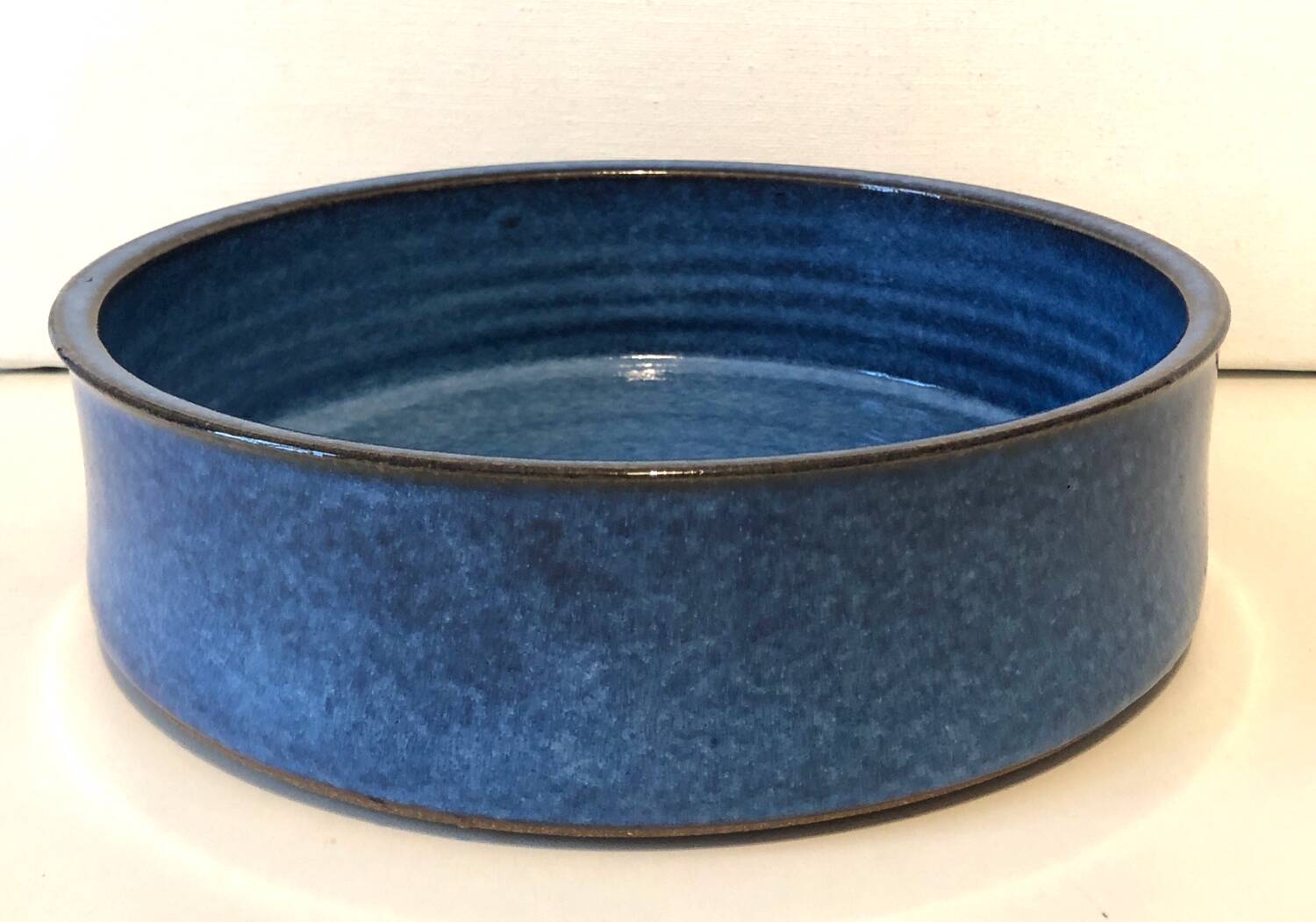 Blue ceramic handcrafted dish