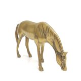 Vintage brass horse 22cm