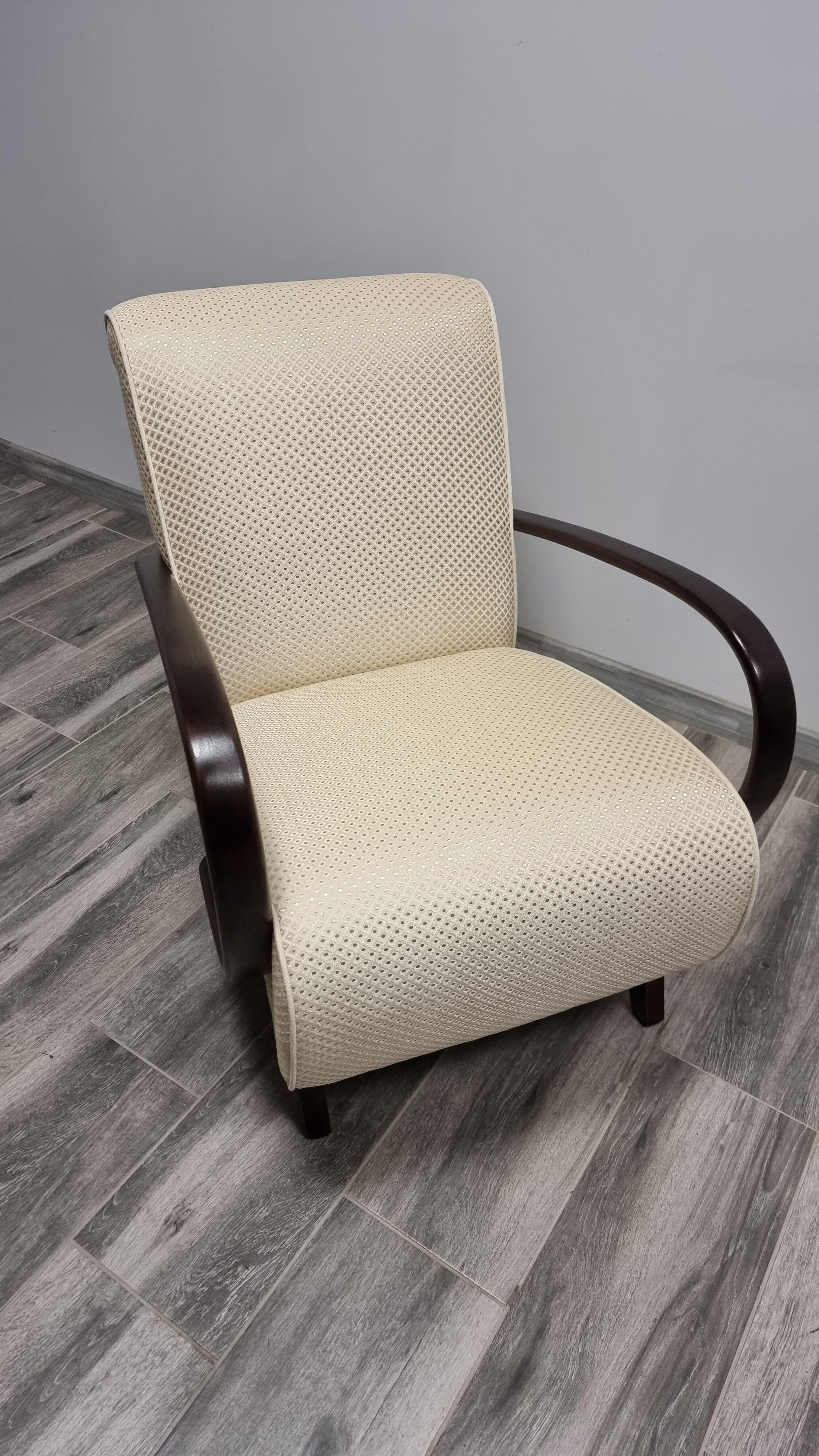 Restored armchair by Jindrich Halabala, 1940s