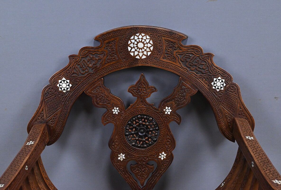 Syrian walnut armchair – late 19th century