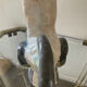 Vintage coq from the 60s in glazed stoneware