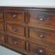 Antique French Oak & Fruitwood Apothecary / Filing Cabinet, Early 20th Century
