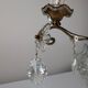 Large Italian Wall Sconce in Cut Crystal