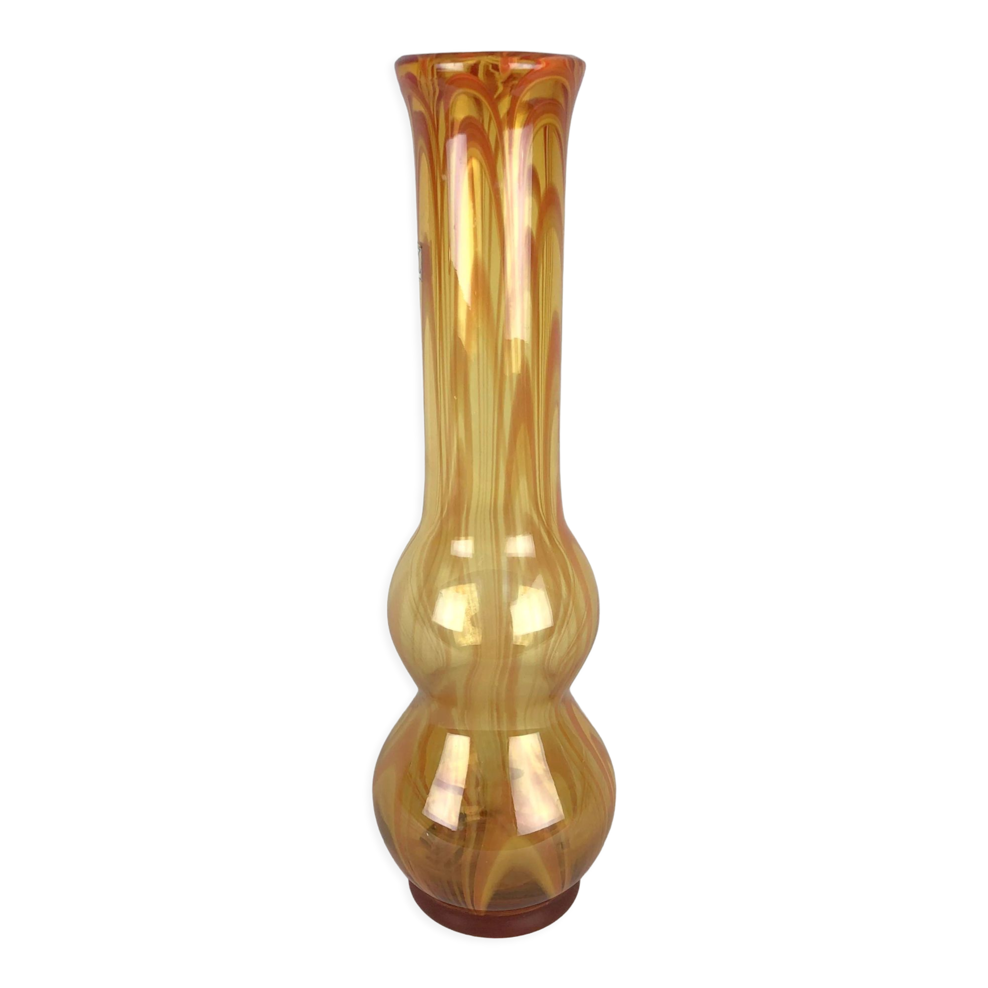 Vintage vase by Laura Glassworks Tarnow Poland 1970s