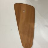 Scandinavian mirror in free-form teak