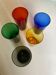 Produit BHV set de 5 verres 1960 multicolores