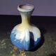 Old vase alpho ceramic blue 1970