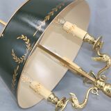 Empire style solid bronze hot water bottle lamp