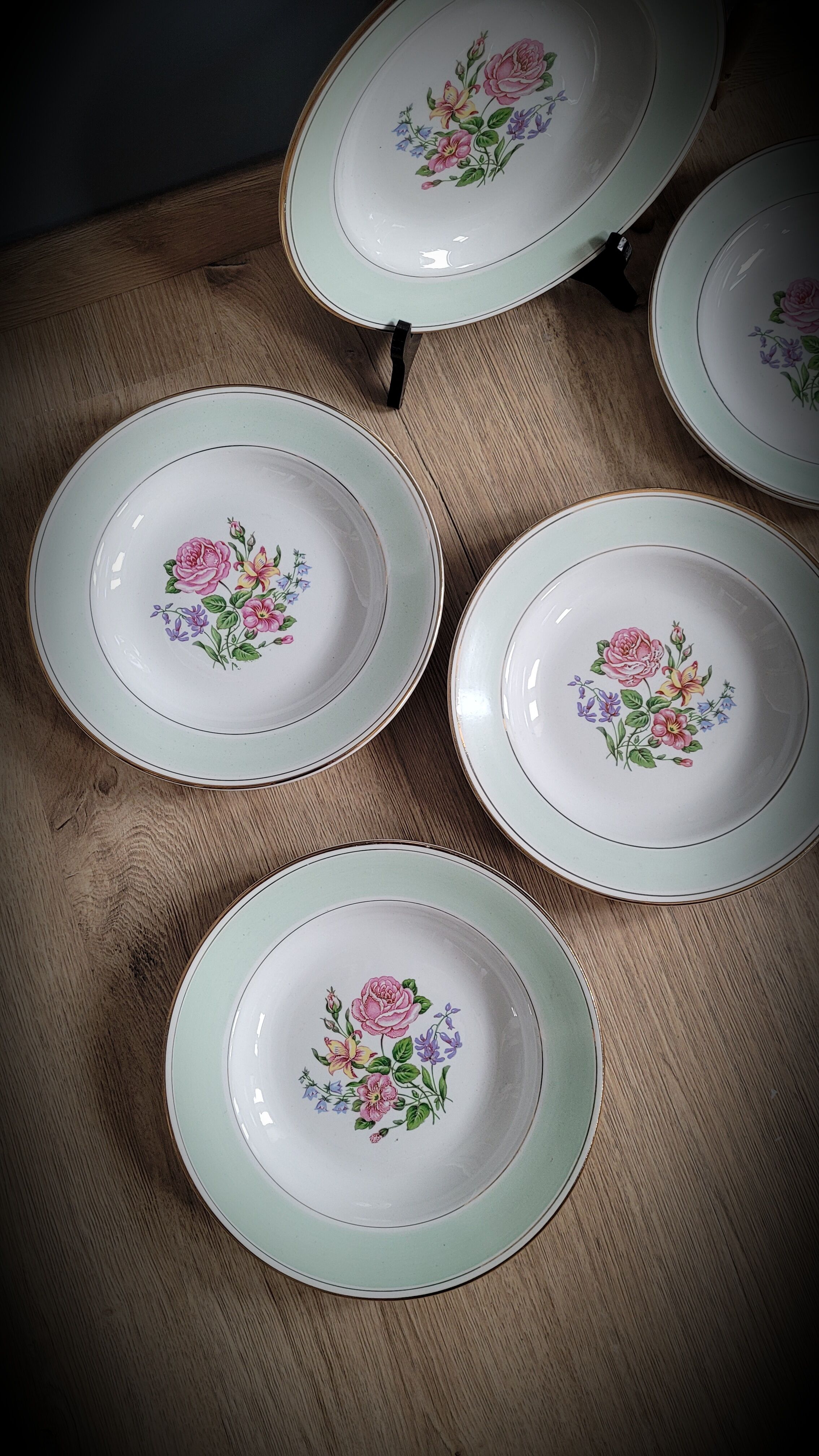Set of 6 plates Amandinoise