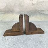 Pair of wooden bookends