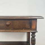 Antique solid wood console – early 20th century