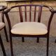 Suite de 4 fauteuils bois vintage années 80