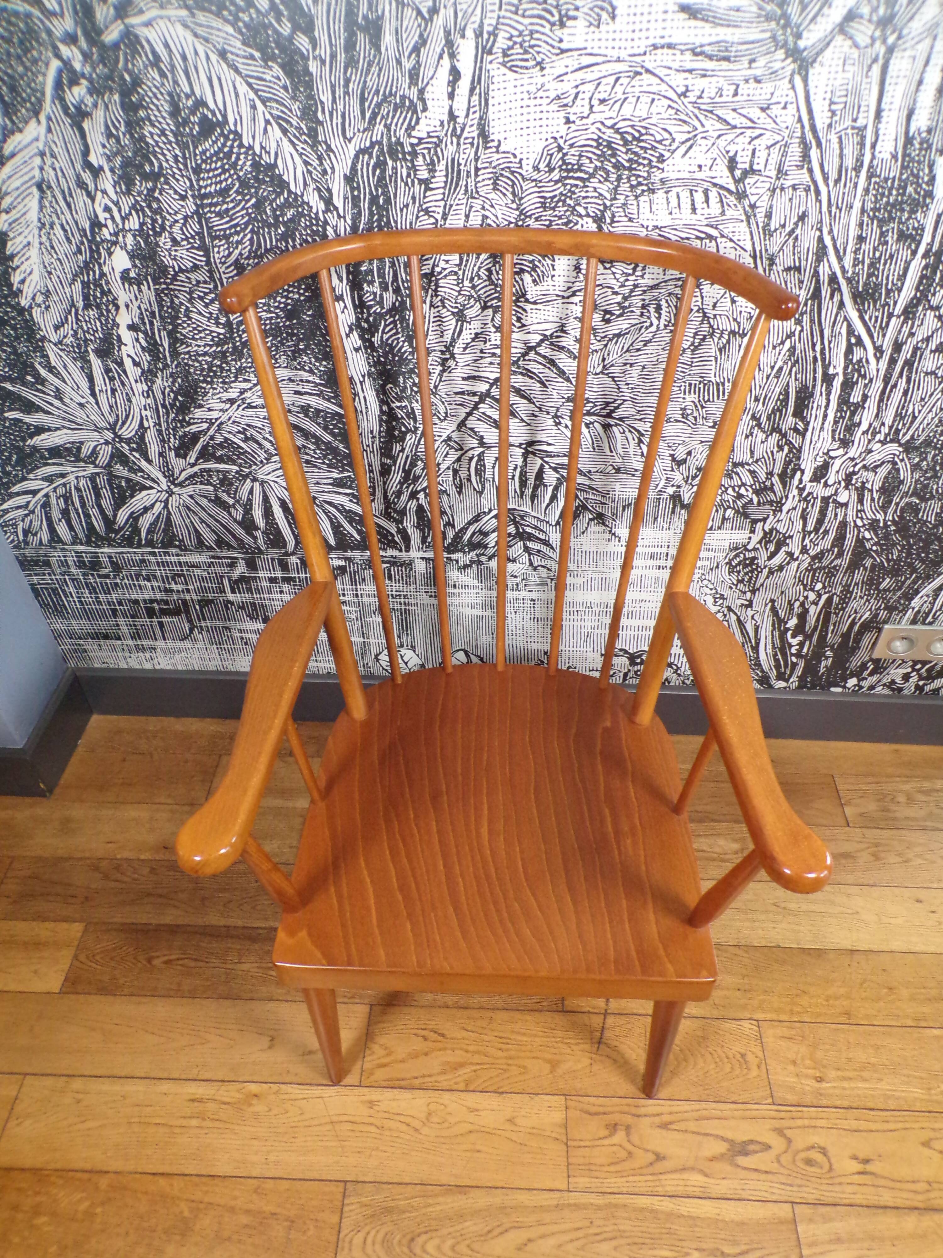 Vintage Baumann fan armchair