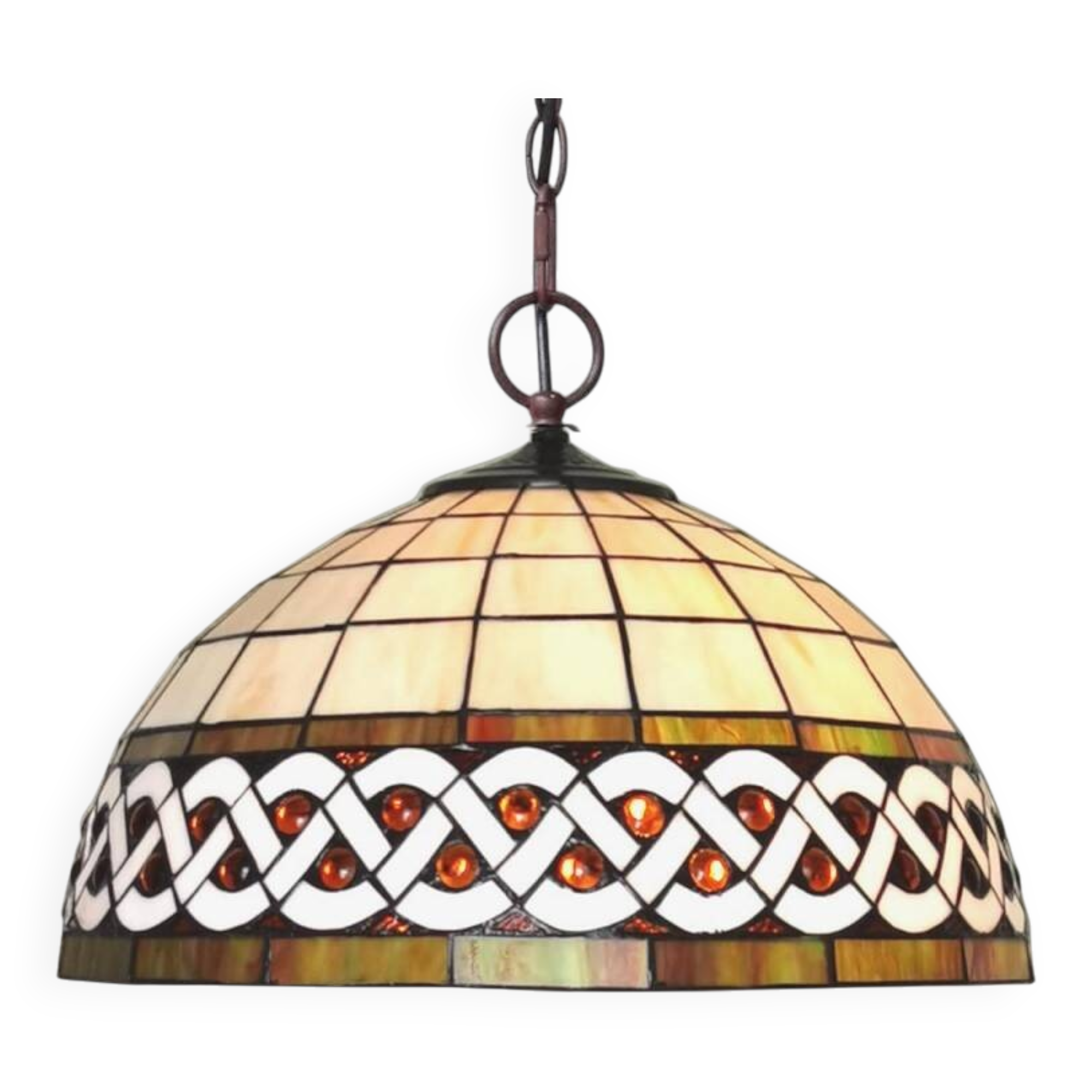 Tiffany pendant lamp white