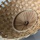 Bamboo and rattan table lamp with woven shade, 1950s
