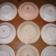 Set of 12 different hollow plates