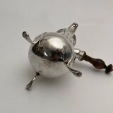 Tripod chocolate jug in silver from the 18th century Farmers General 378 grams