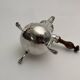 Tripod chocolate jug in silver from the 18th century Farmers General 378 grams