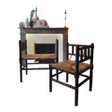 Bench and armchair set