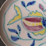 Enamelled ceramic plate with fish decoration - Gérard Hofmann - Vallauris - 1950s