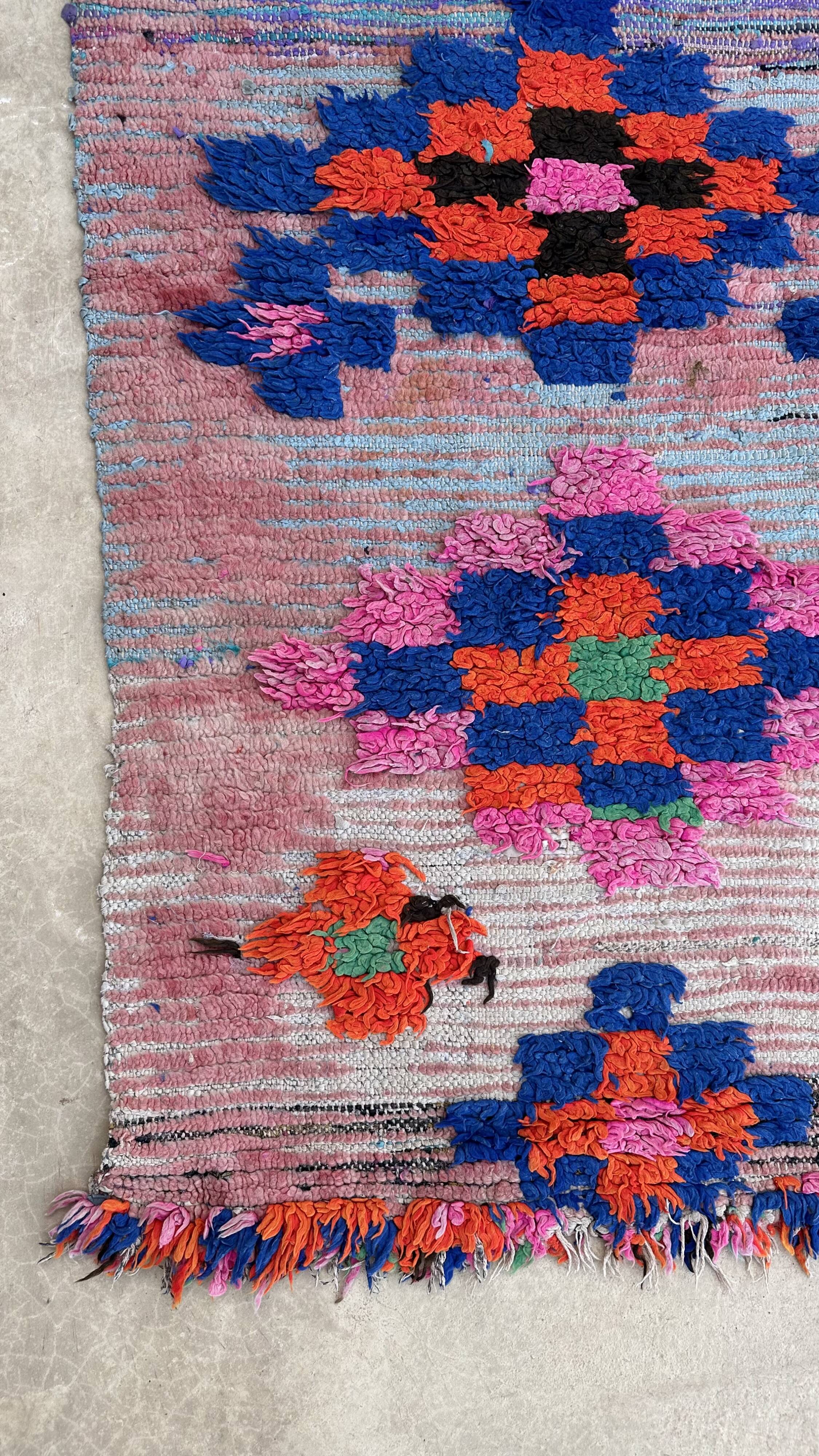 Colorful moroccan rug - 79 x 263 cm