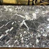 Chest of drawers Art Deco period beech tinted and veined marble