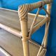 Rattan and bamboo shelf 70s