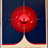 Lithographic printing deep space atomic clock red