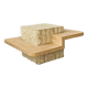 Square Mactan stone coffee table by Magnussen Ponte