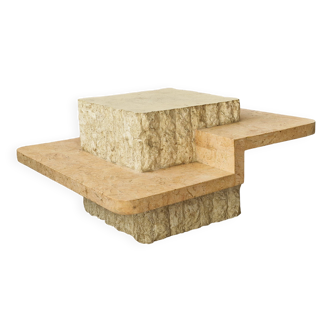 Table basse carrée en pierre Mactan par Magnussen Ponte