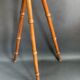Napoleon III tripod plant stand in bamboo-style wood