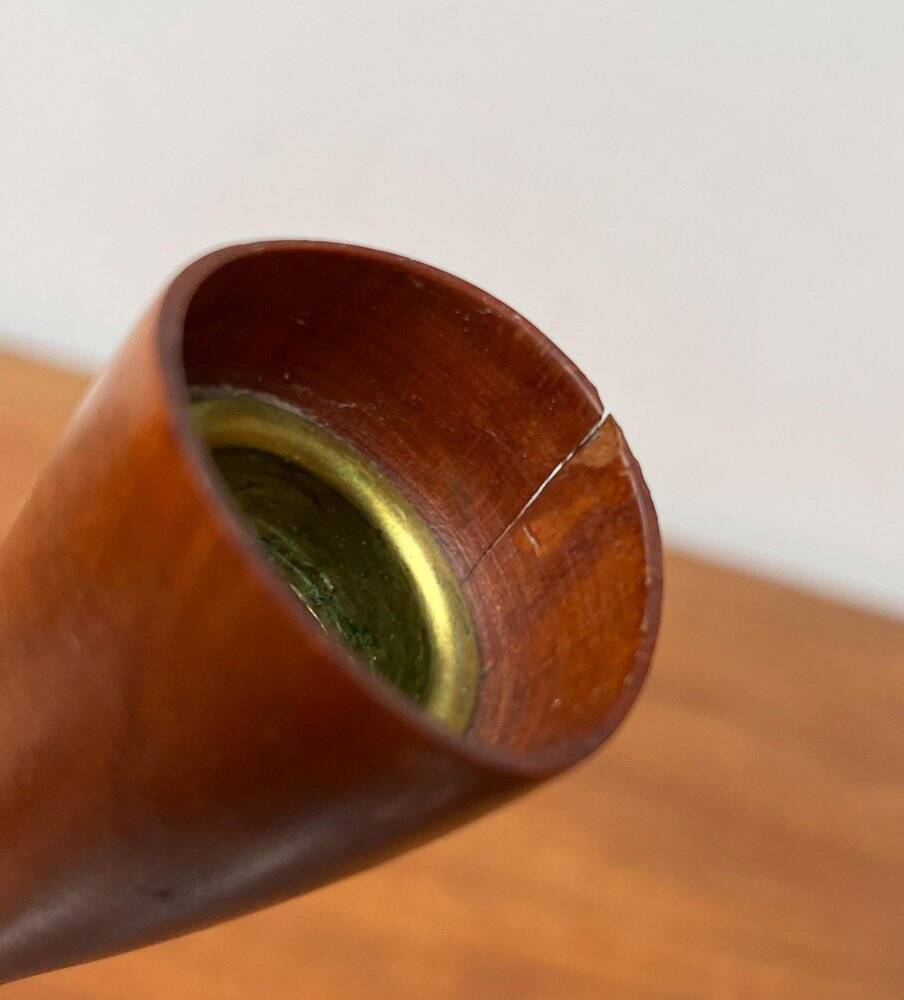 Mid-Century Danish Teak Tulip Candle Holder, 1960s