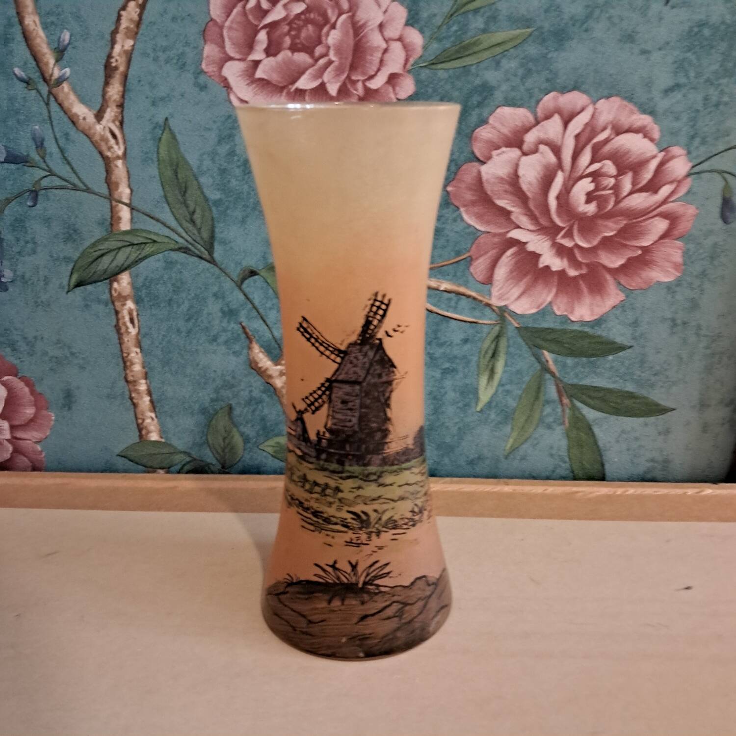 Legras vase with mill decor