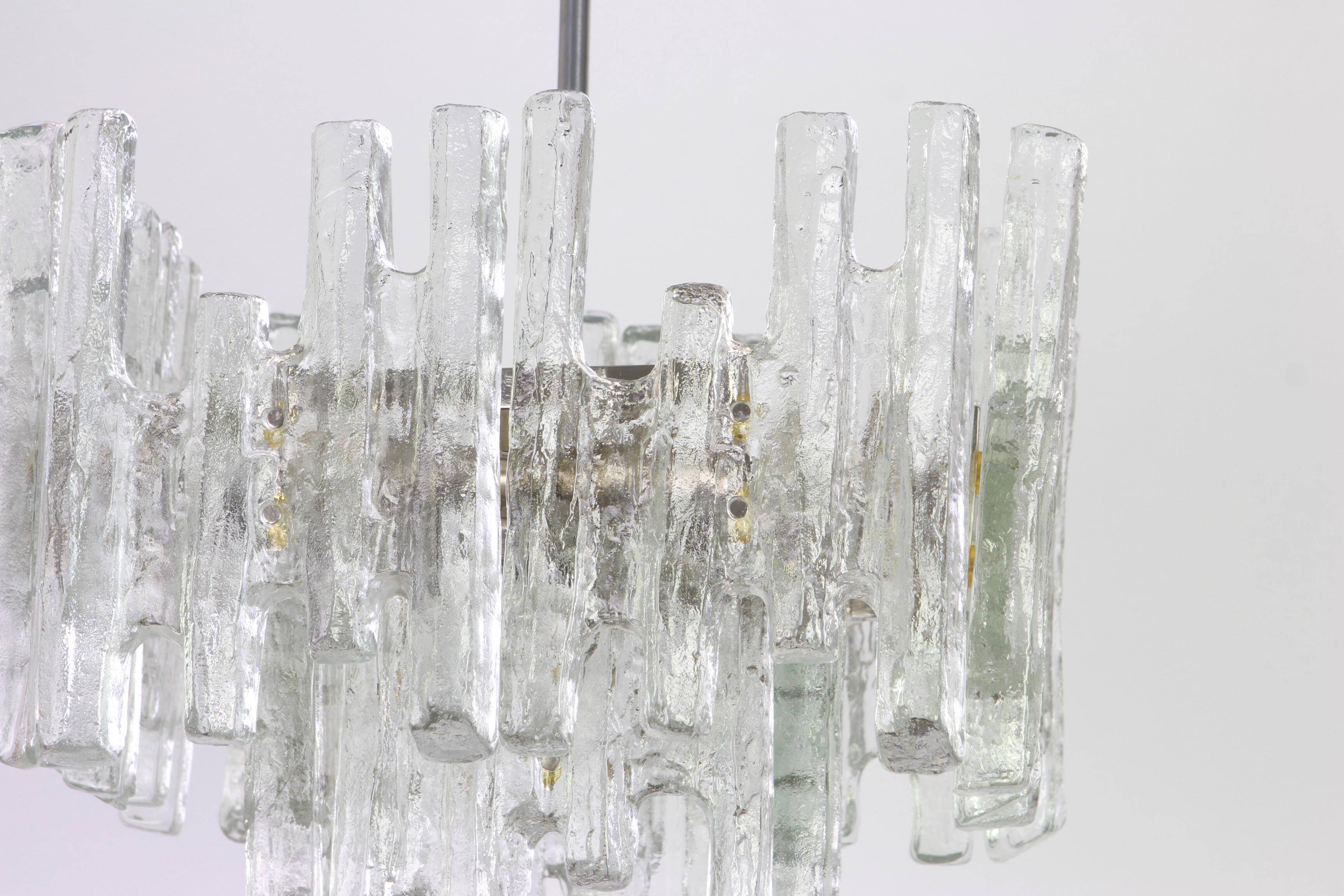 Rare Murano glass chandelier by Kalmar, Austria, 1960s