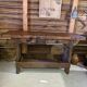 Antique workbench/renovated console – a unique piece full of character