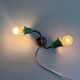 Small simple 2-headed brass wall light, 1950s, Italy.