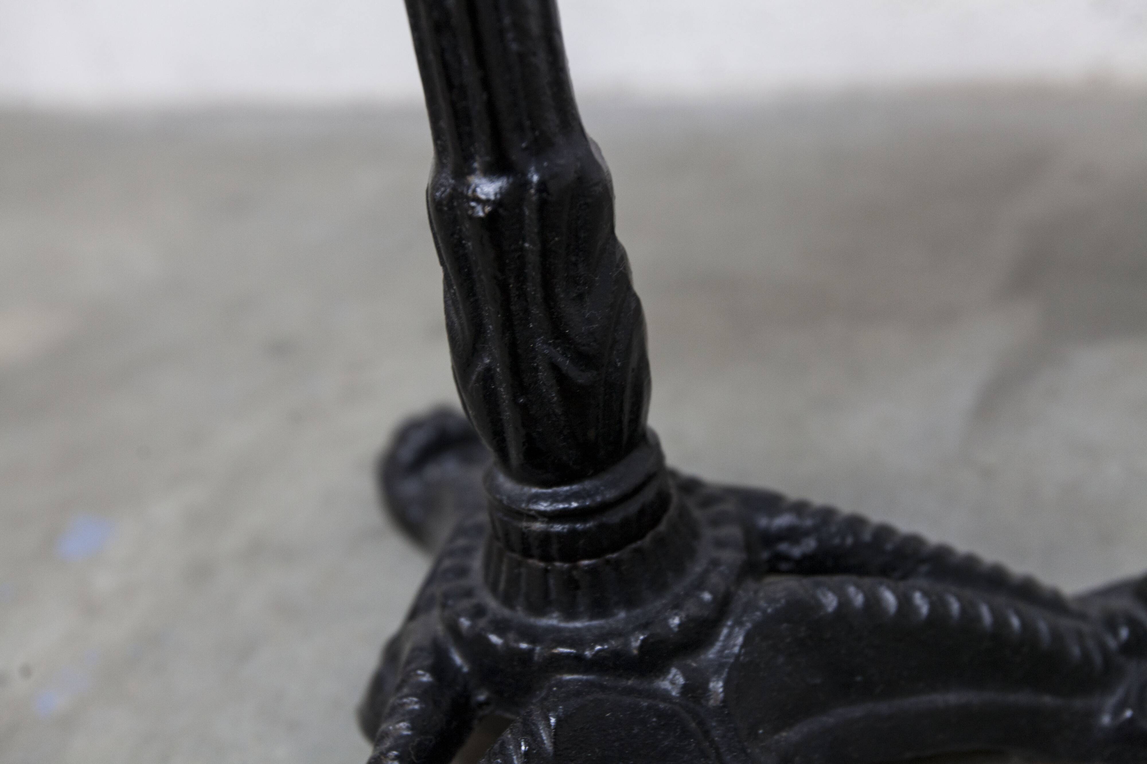 Marble and cast iron plant stand, 1960s, D30
