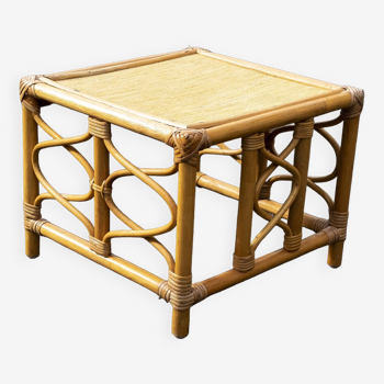 small rattan coffee table