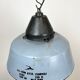 Industrial Grey Enamel and Cast Iron Pendant Light, 1960s
