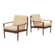 Fauteuil danois PJ56 par Grete Jalk pour Poul Jeppesen années 1960.