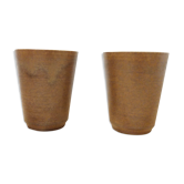 Paire verres grès Digoin