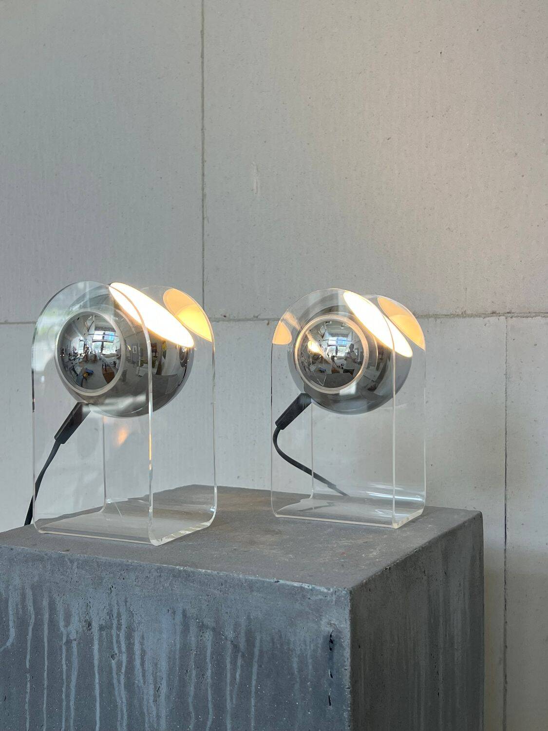 Set of 'Sensorette' table lamps by Insta elektro Germany