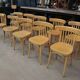 Old bistro chairs in curved beech from the 1950s