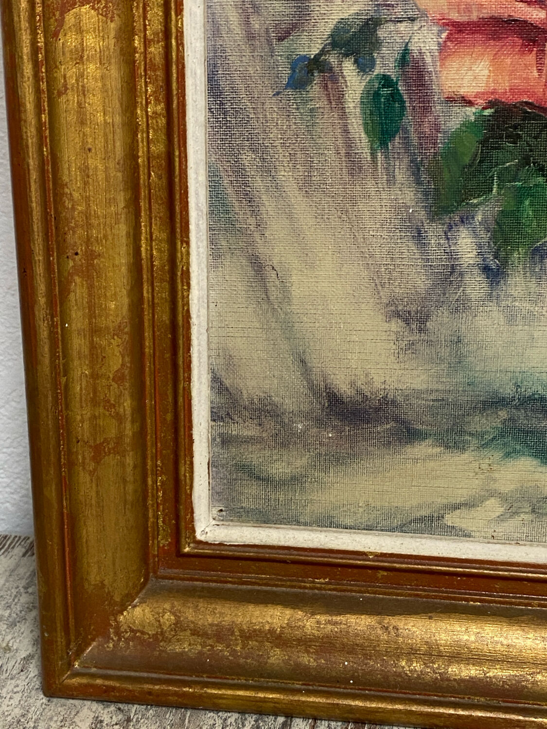 Oil on canvas, still life, F. Rembert