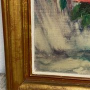 Huile sur toile, nature morte, F.Rembert